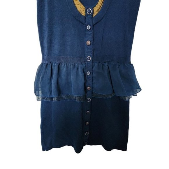 Twelve Couture Sweater Vest Dress‎ Button Front size s Small - Picture 6 of 12